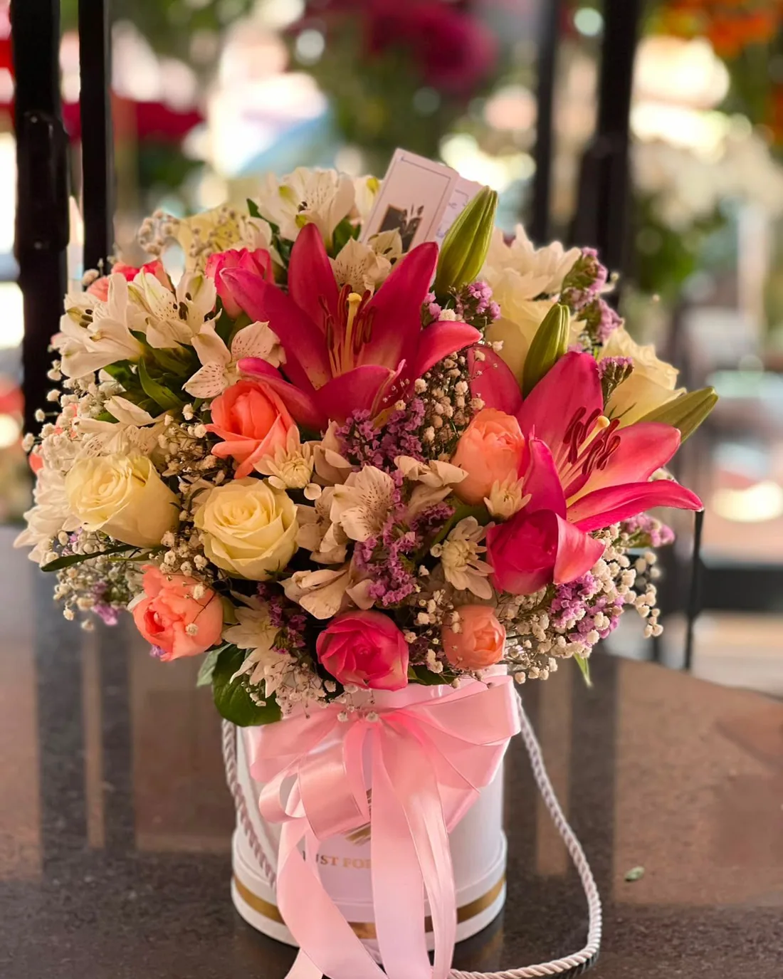 Composition florale automnale en pot — Le Bouquet