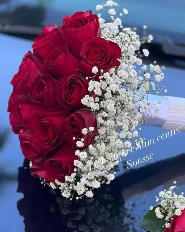 Bouquet de roses rouges